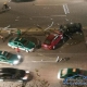惠州市区内9车连环撞 护栏碎了一地 疑为其中一辆酒驾造成